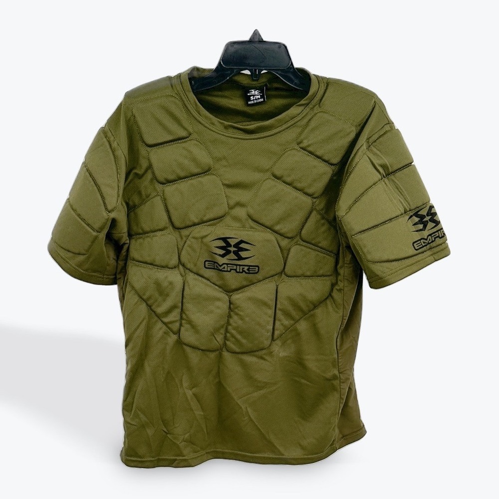 Empire Padded Compression Shirt Olive Green S/M Short Sleeve Protective Gear